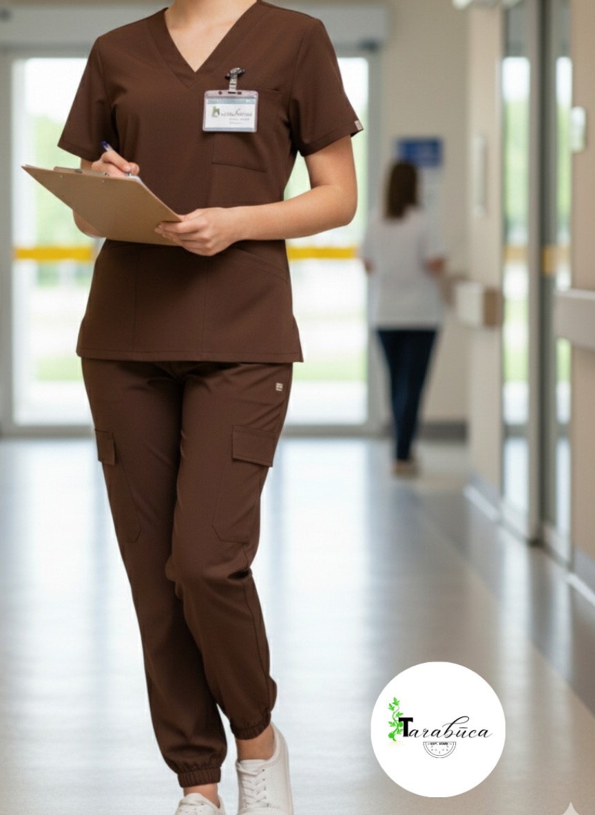 BASIC 4 WAY SCRUB CHOCOLATE BROWN